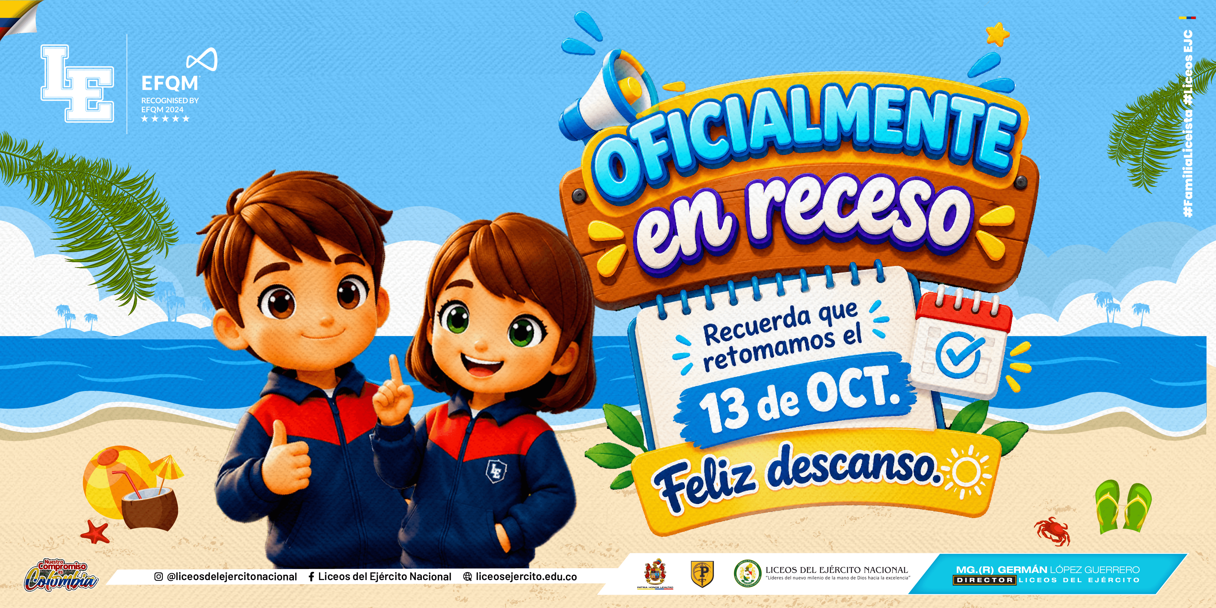 ¡OFICIALMENTE EN RECESO!